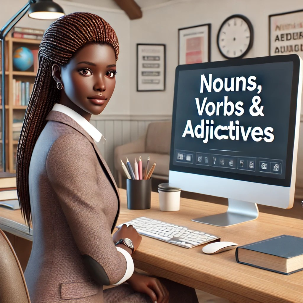 W01D3: Nouns, Verbs & Adjectives Week 01 – Day 3:  Nouns, Verbs, and Adjectives