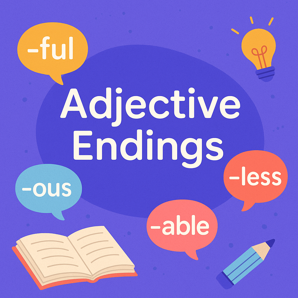 4.8 Adjectives 1000A4.6- ADJECTIVES ENDINGS​