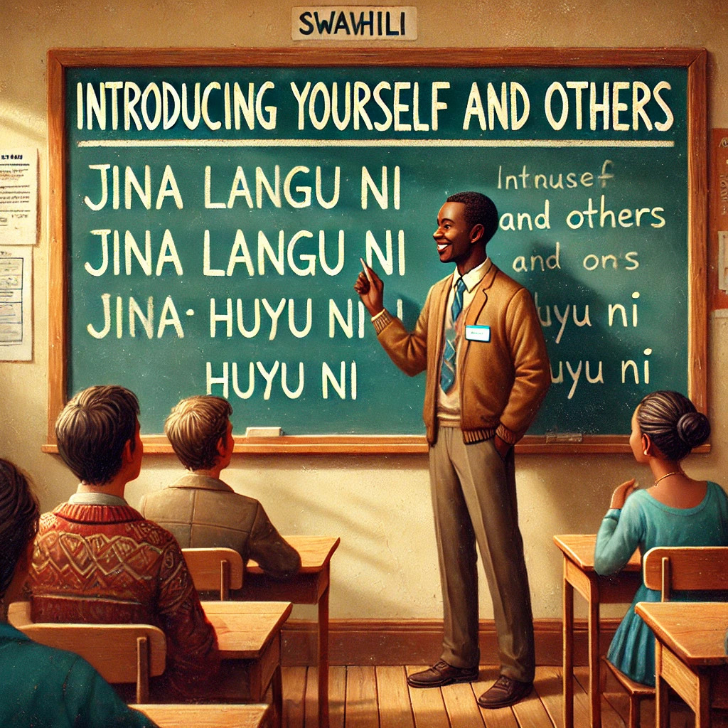 KSL 101.22 - Introducing Yourself and Others Kujitambulisha na Kutambulisha Wengine (Introducing Yourself and Others)