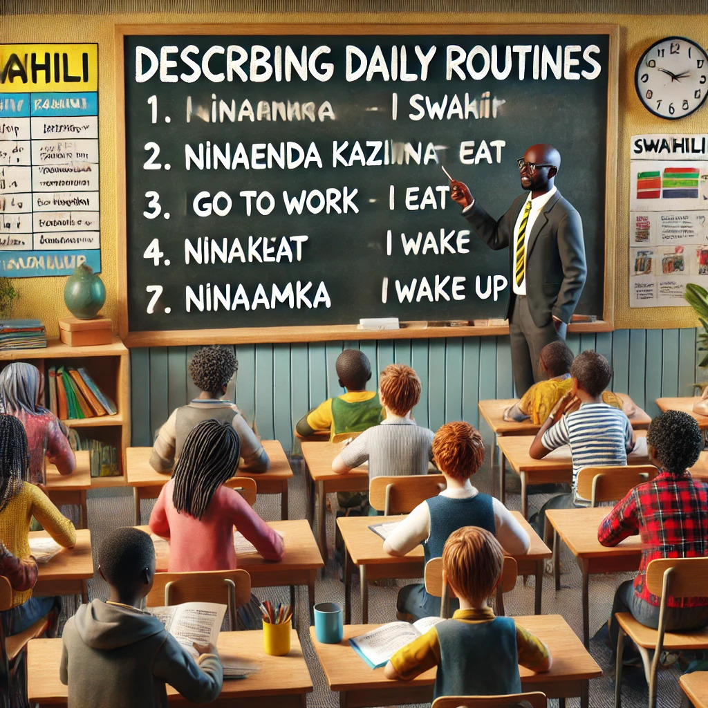 KSL 101.52 - Describing Daily Routines Kuelezea Ratiba za Kila Siku (Describing Daily Routines)