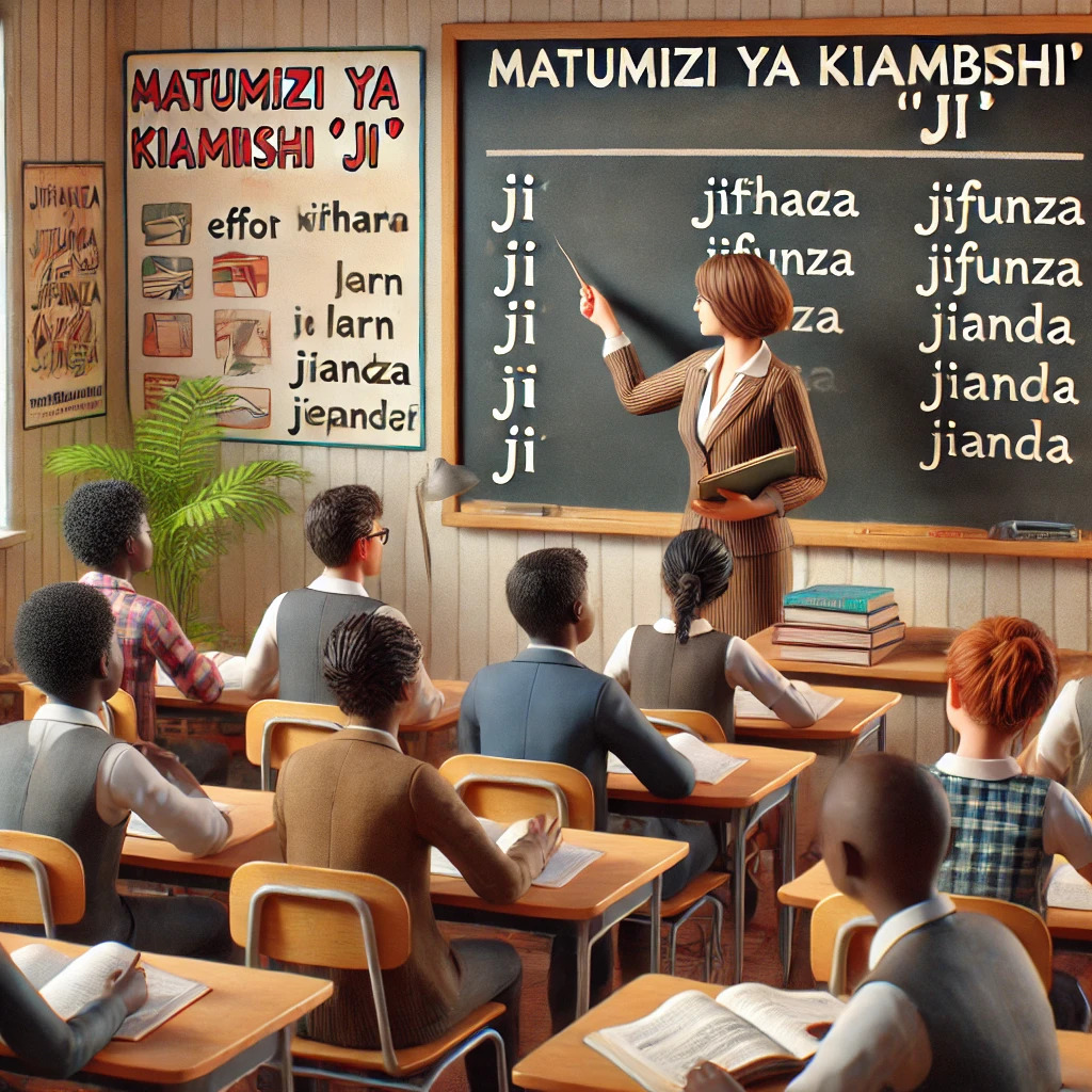 1000W2.2e - Matumizi ya Kiambishi 'ji' Matumizi ya Kiambishi 'ji' (Usage of the Affix 'ji')