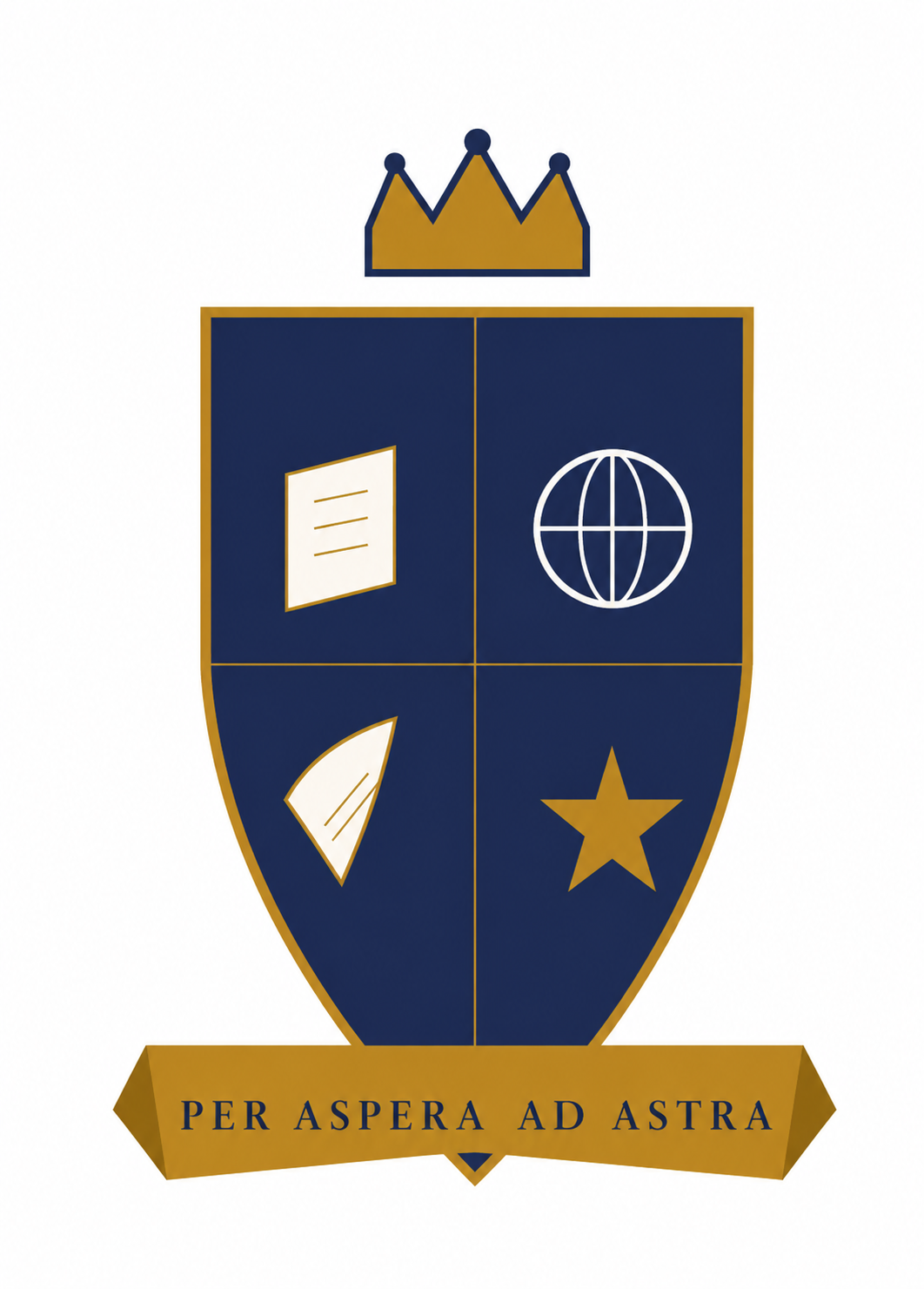 eLearning Hub Academy crest &mdash; Per Aspera Ad Astra