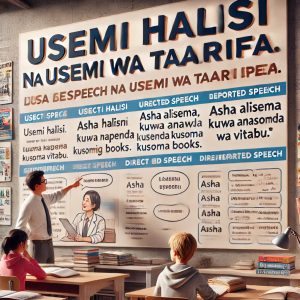 Usemi Halisi na Usemi wa Taarifa (Direct and Indirect Speech)