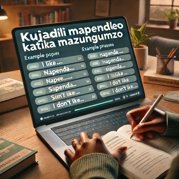 Kujadili Mapendeleo katika Mazungumzo (Discussing Preferences in Conversations)