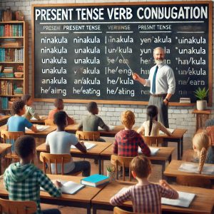 Uchanganuzi wa Vitenzi katika Wakati wa Sasa (Present Tense Verb Conjugation)