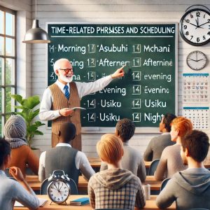Misemo ya Wakati na Ratiba (Time-Related Phrases and Scheduling)